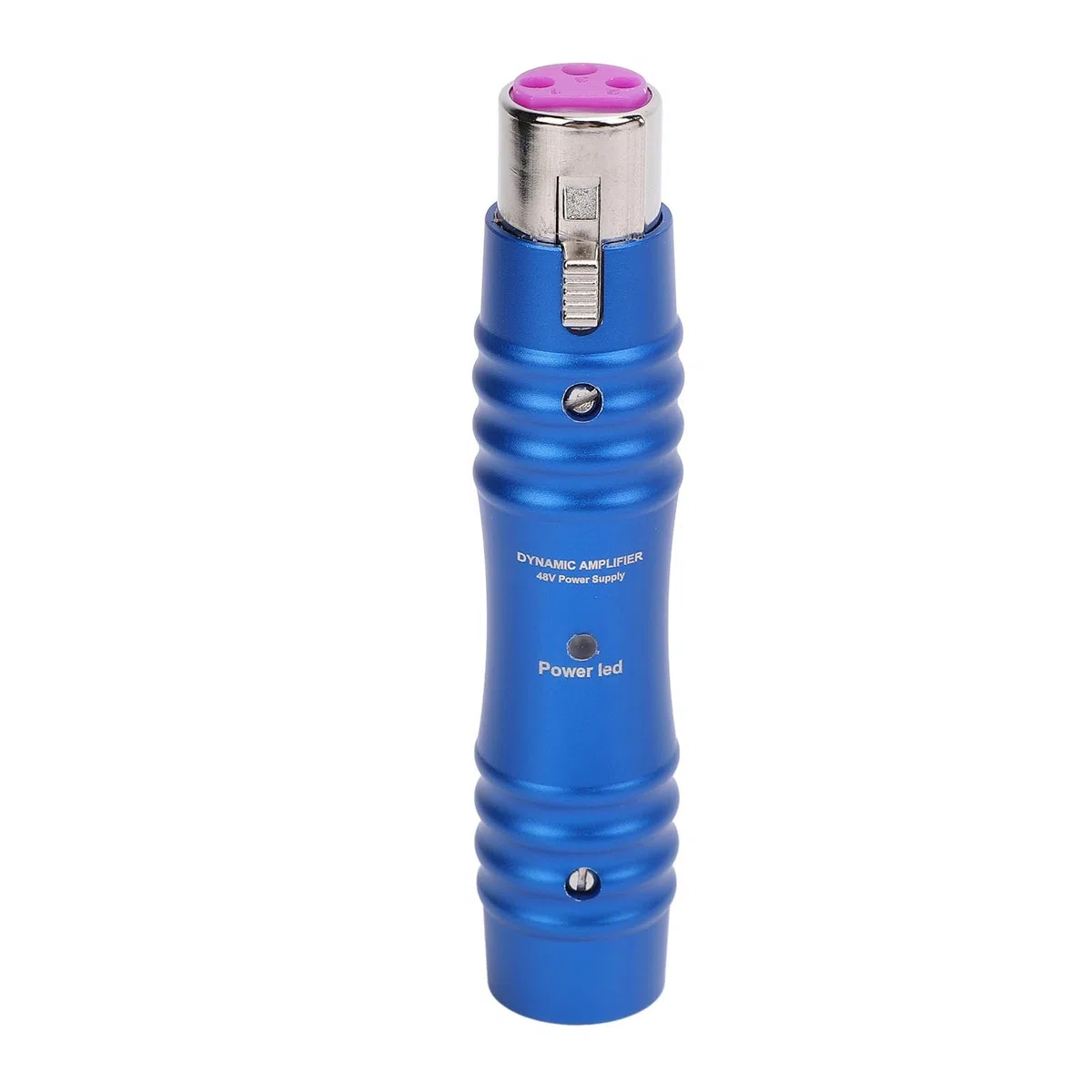 Dynamischer Mikrofonvorverstärker - 48 V XLR -Mikrofonvorverstärker für Karaoke, Mixer, Videoaufzeichnung, Professionelle Soundsysteme (BLACK) (BLUE)