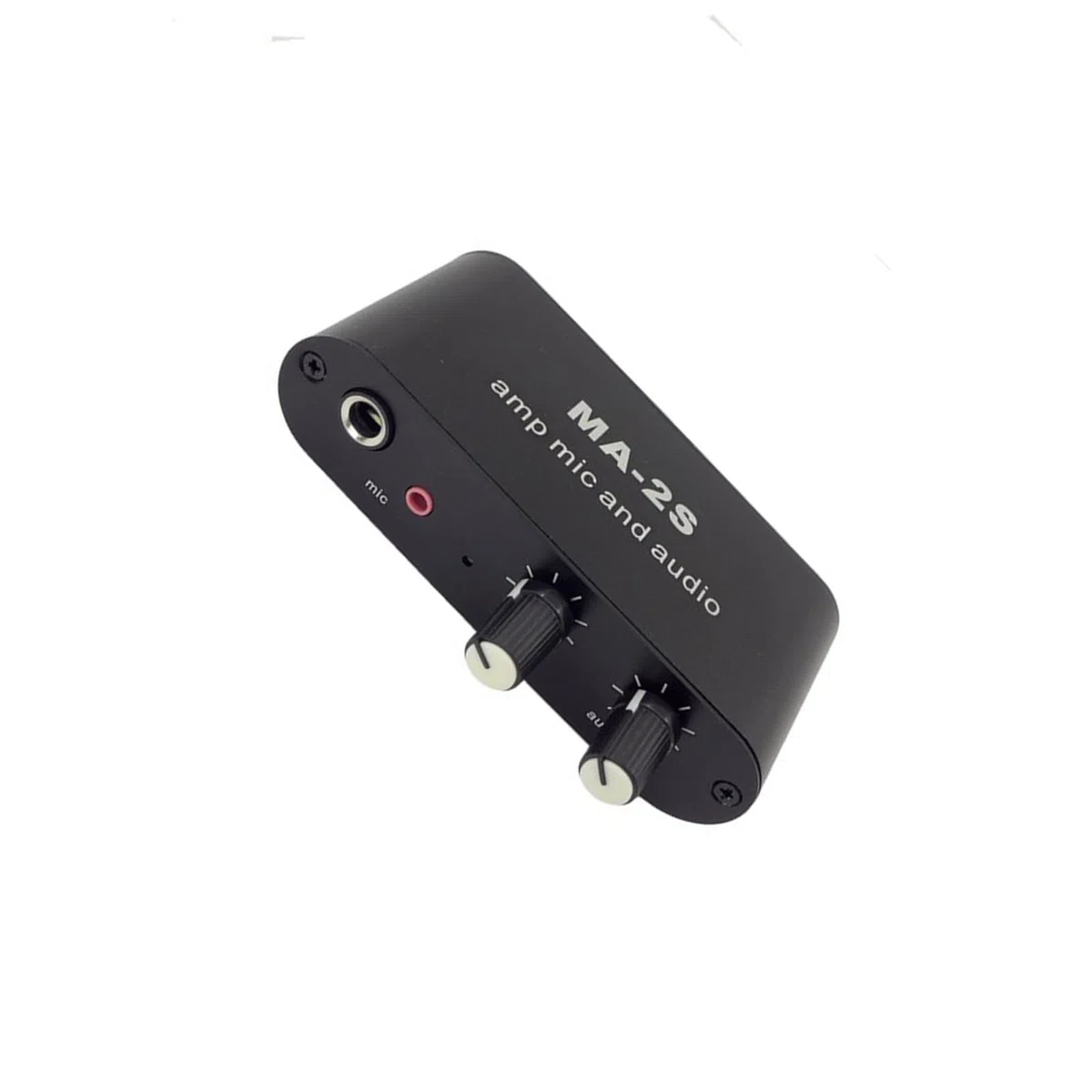 Hochgewinnter 75 Fach Dynamisches Mikrofonverstärker Kleines Design MA2S Preamp Unterstützt 6 5 Mm 3 5 Mm Eingangskompatibilität