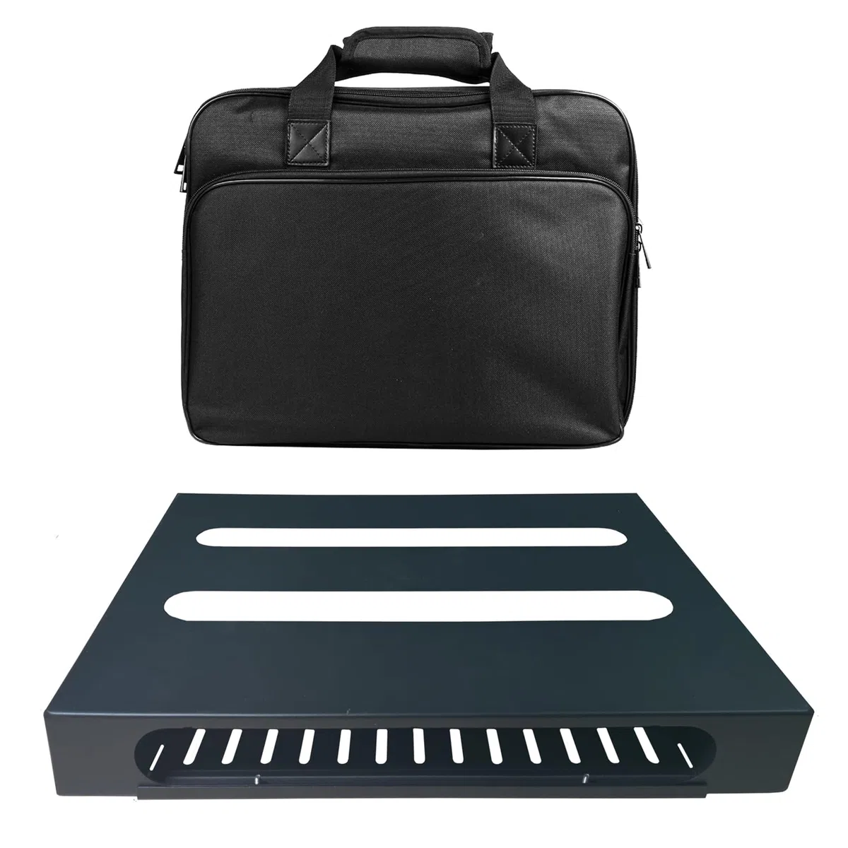GOKKO Gitarren-Pedalboard, 35 x 27 cm, Gitarren-Pedalboard mit Tragetasche, integrierter Netzteilhalterung