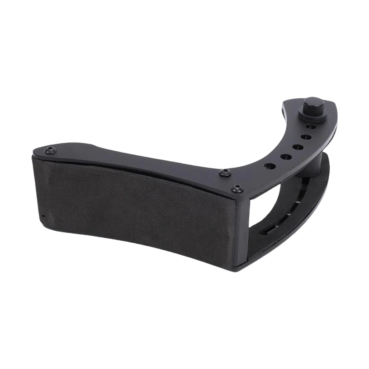 E-Gitarren-Stützständer, Stabile Acryl-Klemme, 6-fach Höhenverstellbarer Halter für 35–55 Mm Beinstütze, Universeller Bodenständer für E-Gitarristen (BLACK)