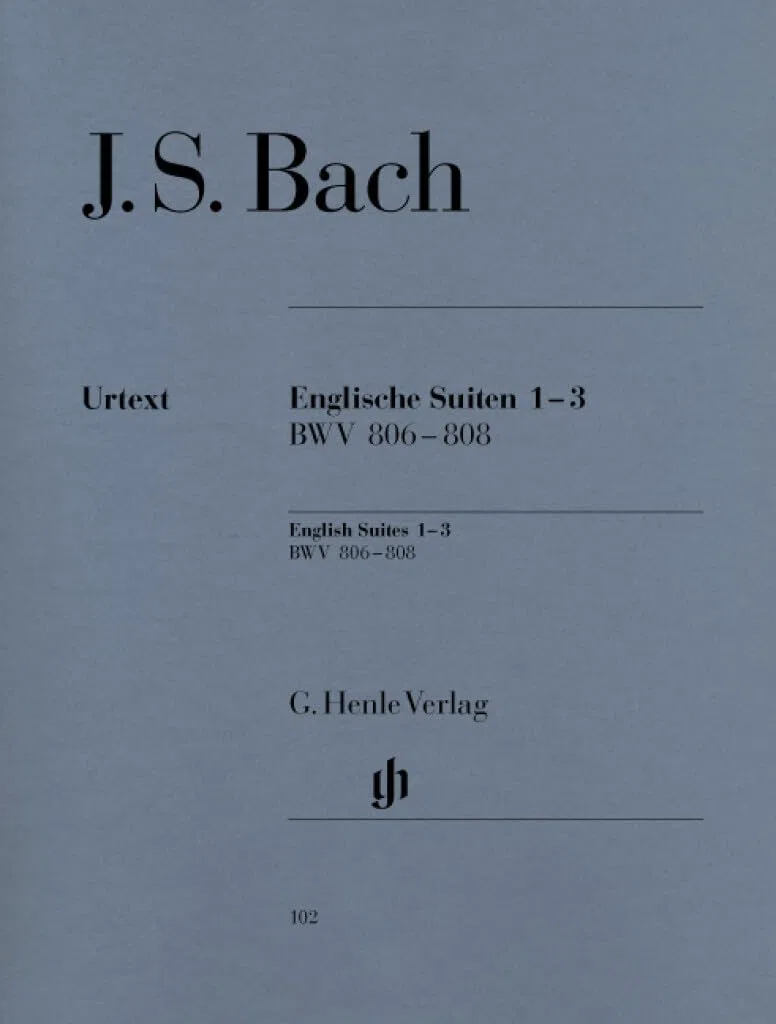 Bach, Johann Sebastian - Englische Suiten 1-3, BWV 806-808: Besetzung: Klavier zu zwei Händen