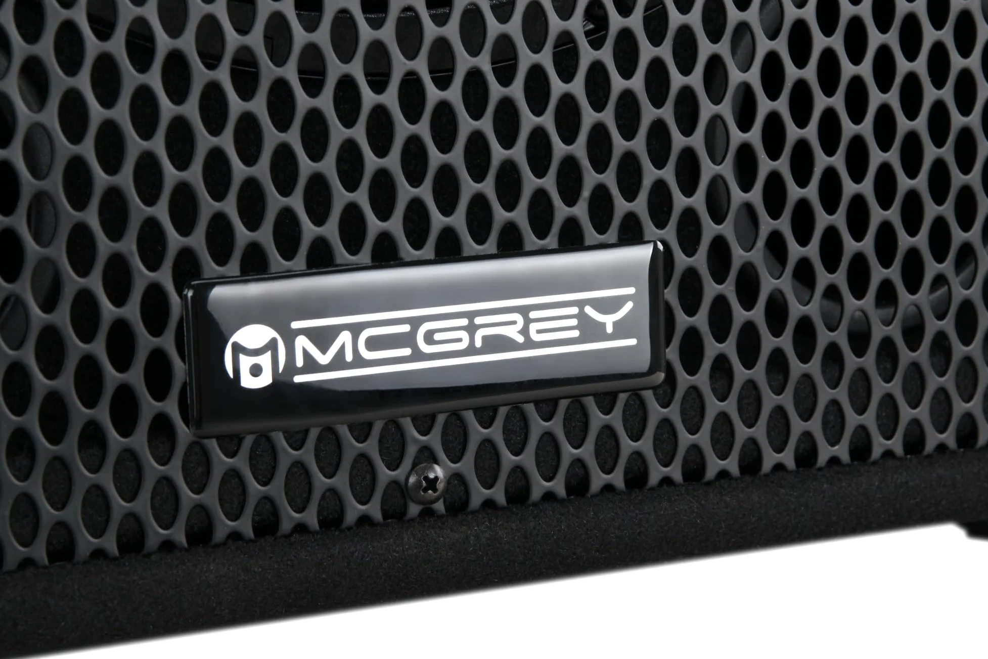 McGrey PA-110 10/2 Passive DJ PA Lautsprecher Box (2-Wege, Trapezform, 50/100/200 Watt RMS/Musikleistung/Peak, 10" Speaker, 2" Piezo-Hochtöner, SPK- und 6,35 mm Klinkenanschlüsse) schwarz