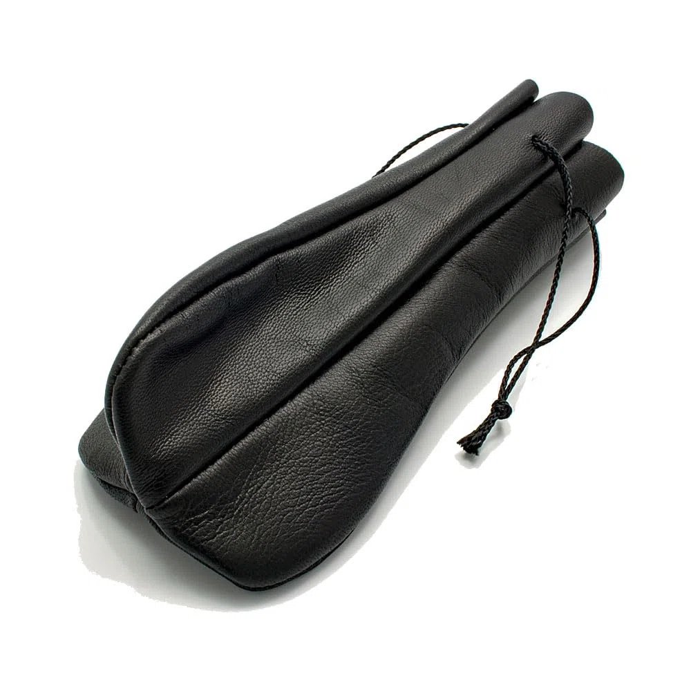 Classic P 8 Pipe Pouch schwarz, Pfeifentasche aus Leder für 1 Pfeife