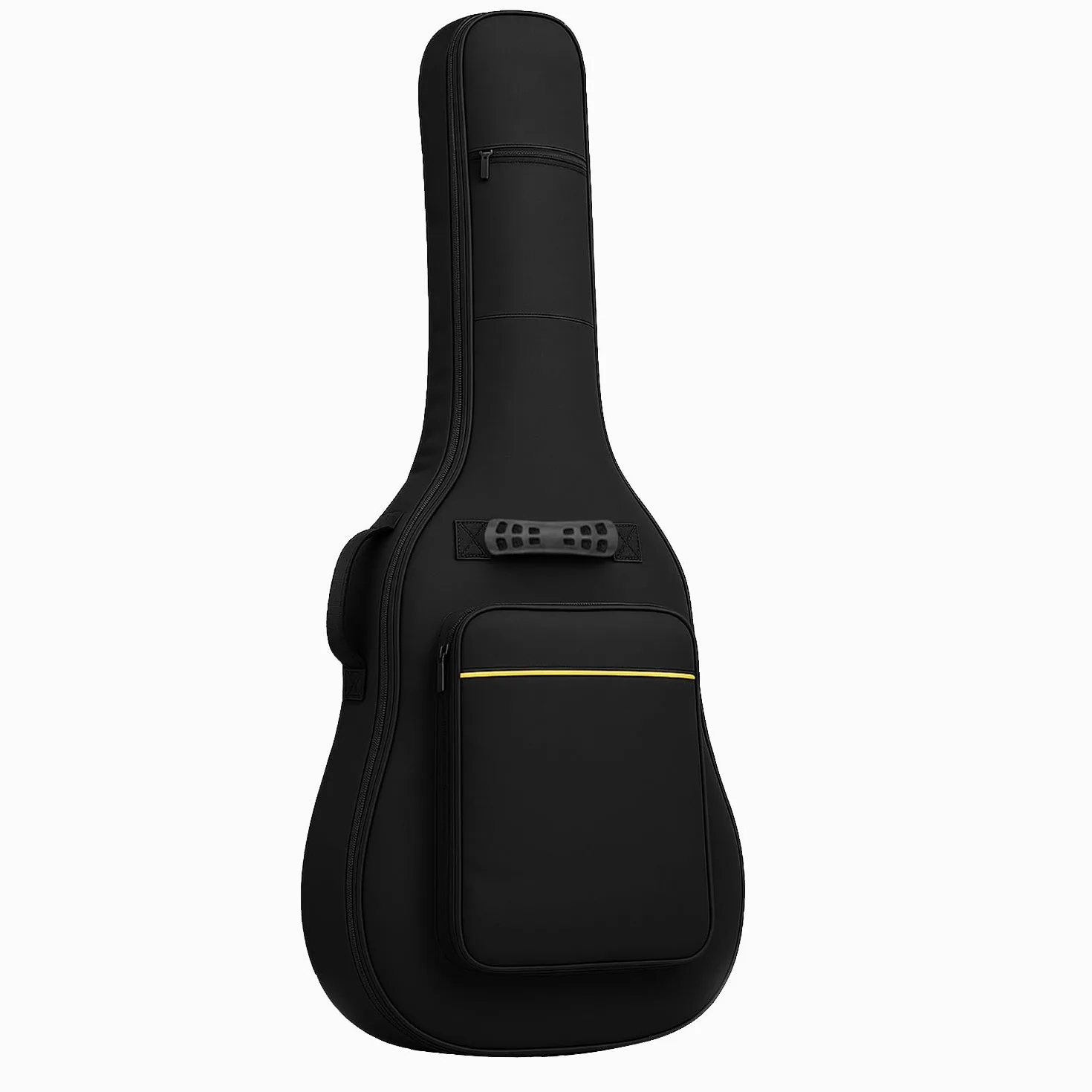 OcioDual Gitarrentasche, Gitarrenkoffer, Gitarrentasche Akustikgitarre, Rucksack mit Außentasche und Tragegriff, Wasserdicht, Rundumschutz für E-Gitarren, Guitar Accessories, Schwarz