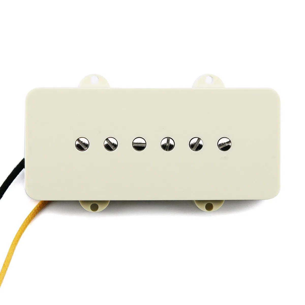 FLEOR Alnico 5 Single Coil Neck + Bridge Pickups Set für FD JM Vintage Style Gitarre, Vintage White