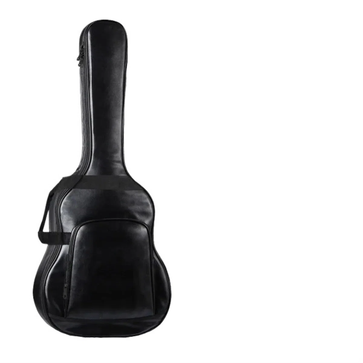 Gitarrentasche Klassischer Gitarren-Rucksack aus wasserdichtem, verdicktem PU-Leder, 40/41 Zoll, Tragetasche for Gitarrenkoffer, Zubehör for Musikinstrumente(Black)