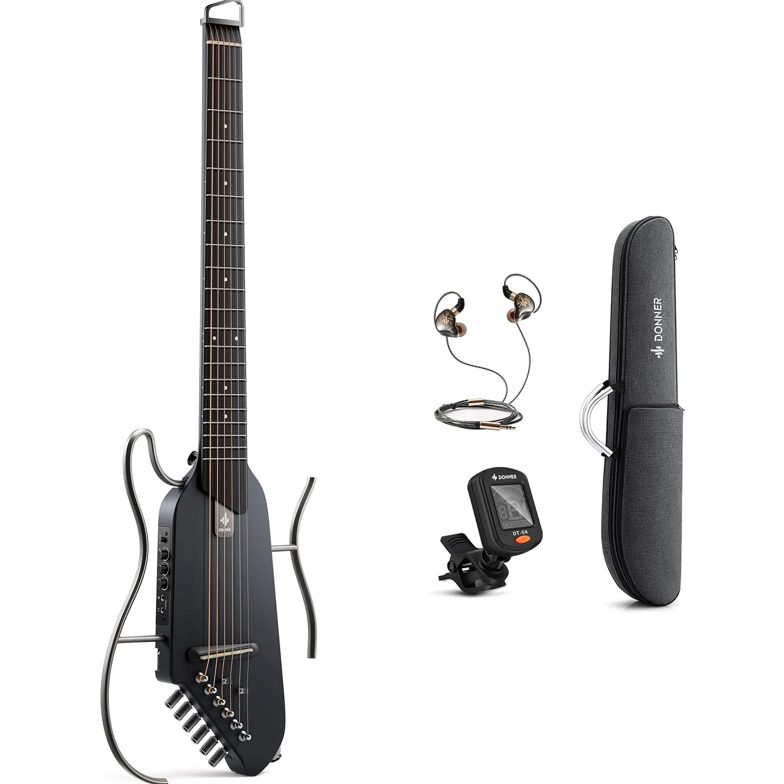 DONNER HUSH-I BLACK GUITAR