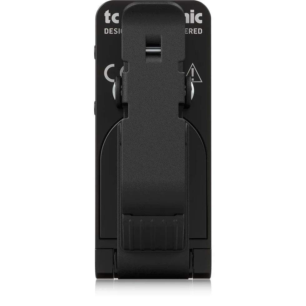 TC Electronic POLYTUNE CLIP BLACK Polyphoner Clip-Tuner mit True Strobe Tuning in Glänzendem Schwarz