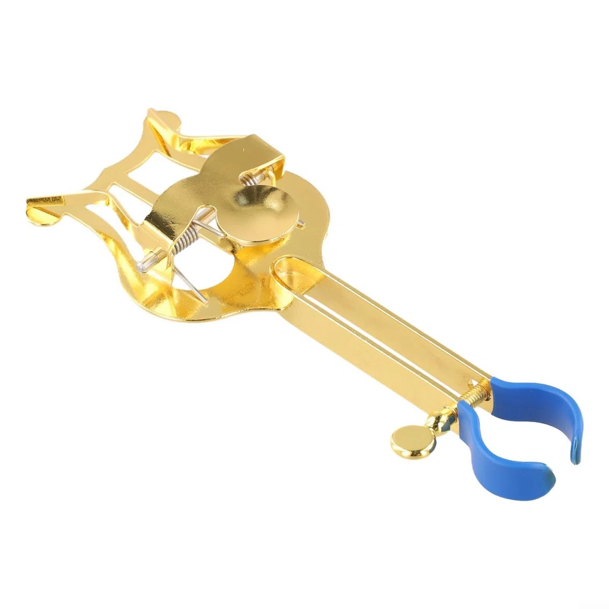 Kompakt und tragbar für Trompete Marsch Notenständer Lyre aus Metall geeignet für Marschband und Konzertnoten (Gold)