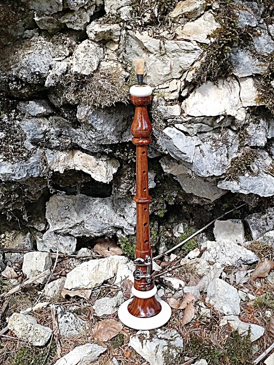 Bombard Chanter aus Rosenholz, Braun, C, NEU mit Case und Ersatzreed