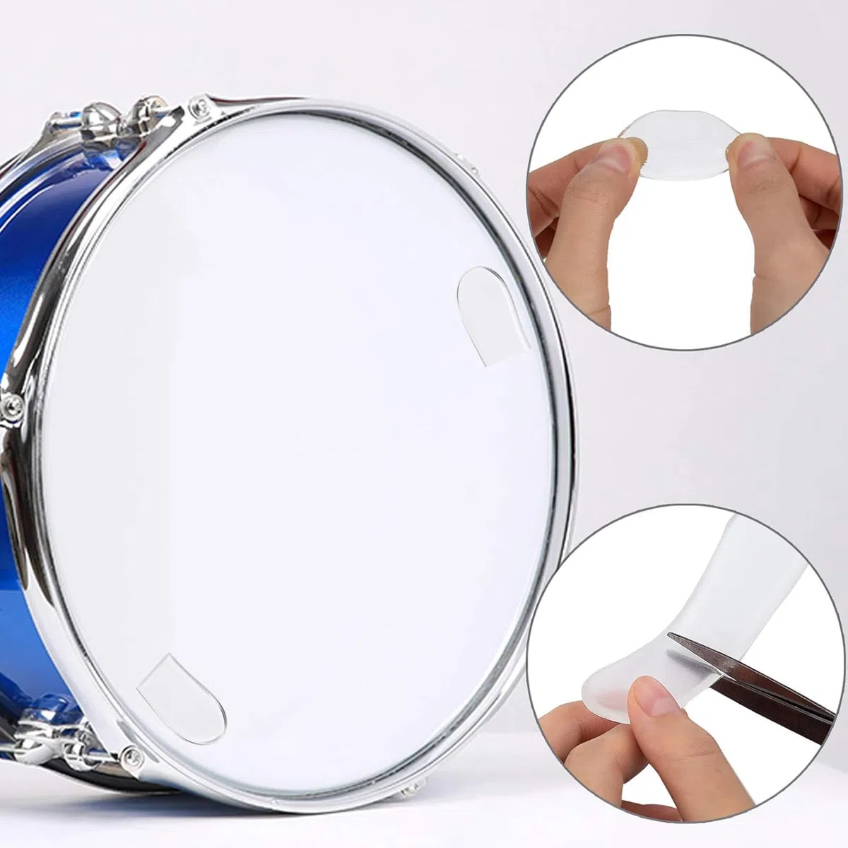 26 Stück Trommeldämpfer Gelpads Silikon Trommeldämpfer Dämpfungsgelpads Weiche, transparente ovale und Lange Trommeldämpferpads