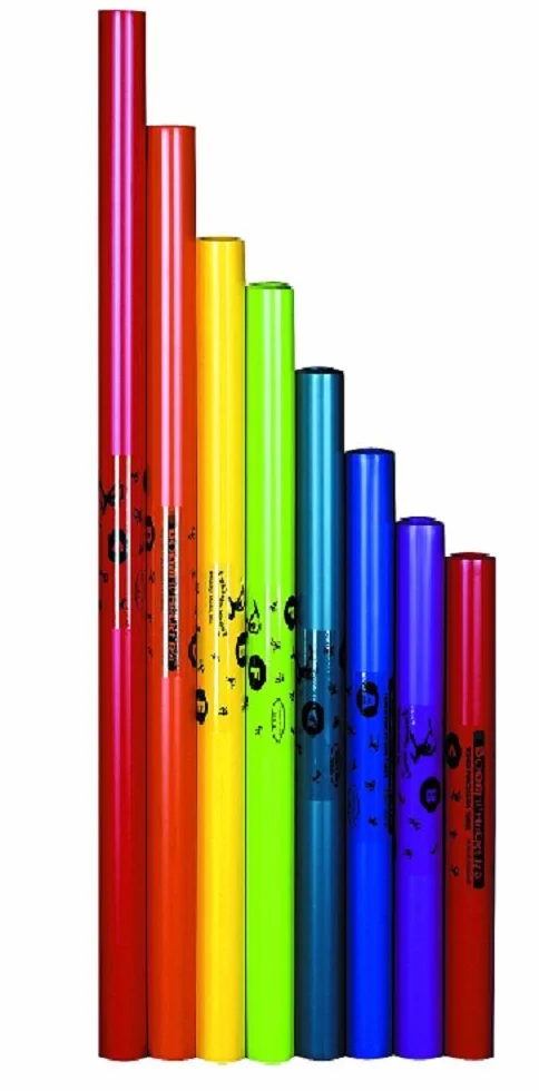 Boomwhacker C-Dur (diatonische Tonleiter, gestimmte Perkussions-Kunststoffröhren)