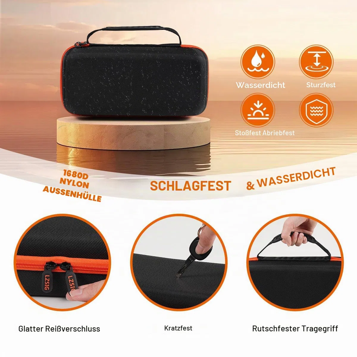 Kabellose Mikrofonhülle, kompatibel mit JBL Wireless Two Microphone System, vorgeschnittener Schaumstoff für Dual Handheld Partybox Mikrofon, Reisetasche für Receiver, Batterien und Adapter, Karaoke