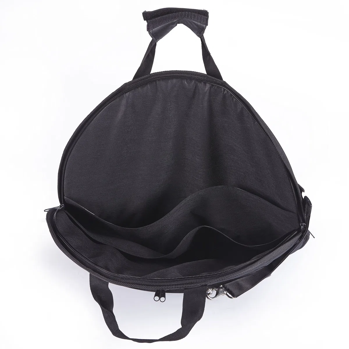 MUSIC STORE Cymbal Bag 24", Beckentasche, Schutz für Becken, Nylon, Gepolstert, Extra Außentasche für HiHat-Becken, Reißfest, Wasserabweisend, Schwarz