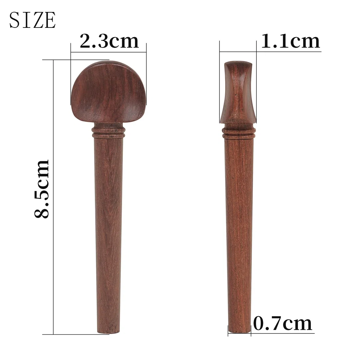Karlak Oud Pegs Mahagoni Pegs mit Persian Eye Pegs Set für Oud 12 Stück