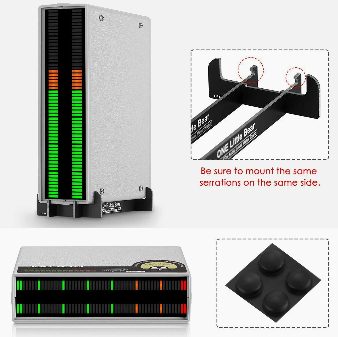 Douk Audio 56 Bit Level Meter LED Music Spectrum Display Stereo Sound Indicator (Green&Orange&Red Version)