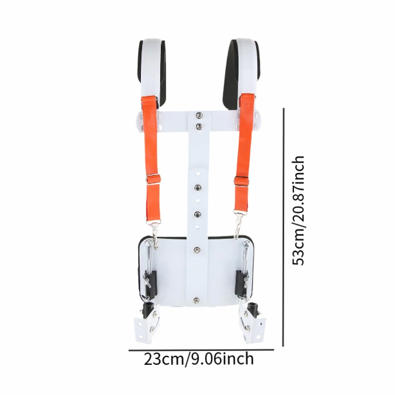 Snare Drum Carrier Aluminium Percussion Instrument Tragegurt Schultergurt mit Verstellbarer Höhe Und Gepolstertem Rahmen für Marschmusik Aufführungen, Orange