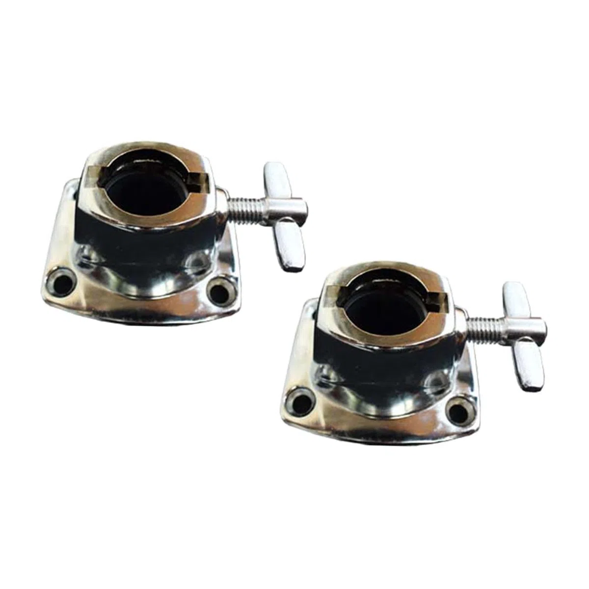Baoblaze 2Pcs Tom Becken Halter Klemme Trommel Tom Halterung Halter Klemme Professionelle Trommel Zubehör