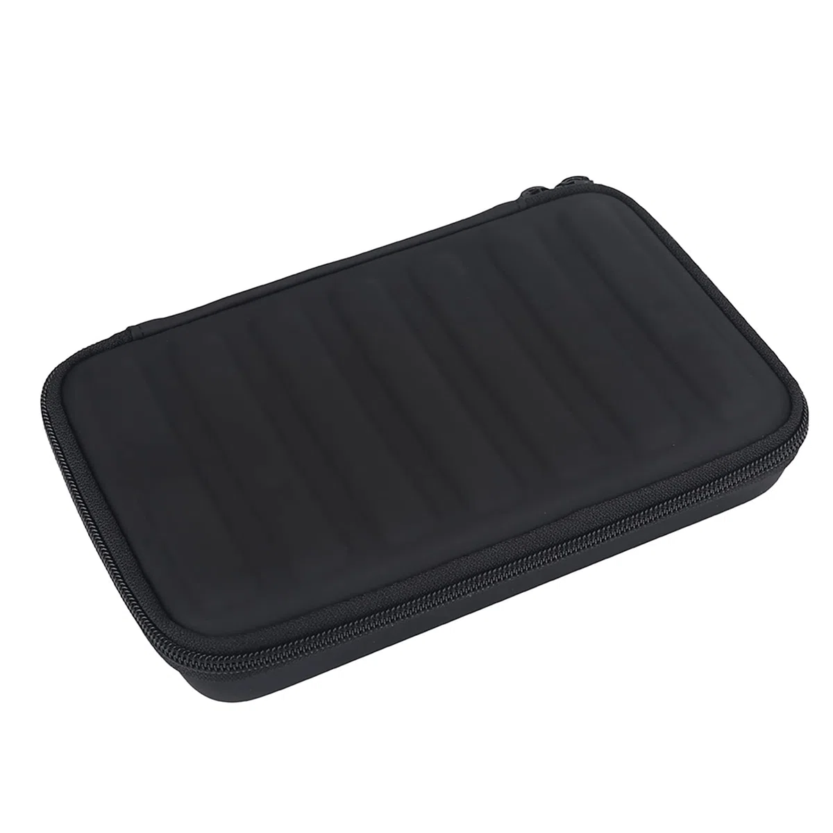 Mundharmonika-Etui, Tragetasche, Aufbewahrungstasche, Etuis und Taschen für 7 Mundharmonikas, PU-Leder, Schwarze Mundharmonika mit Reißverschluss