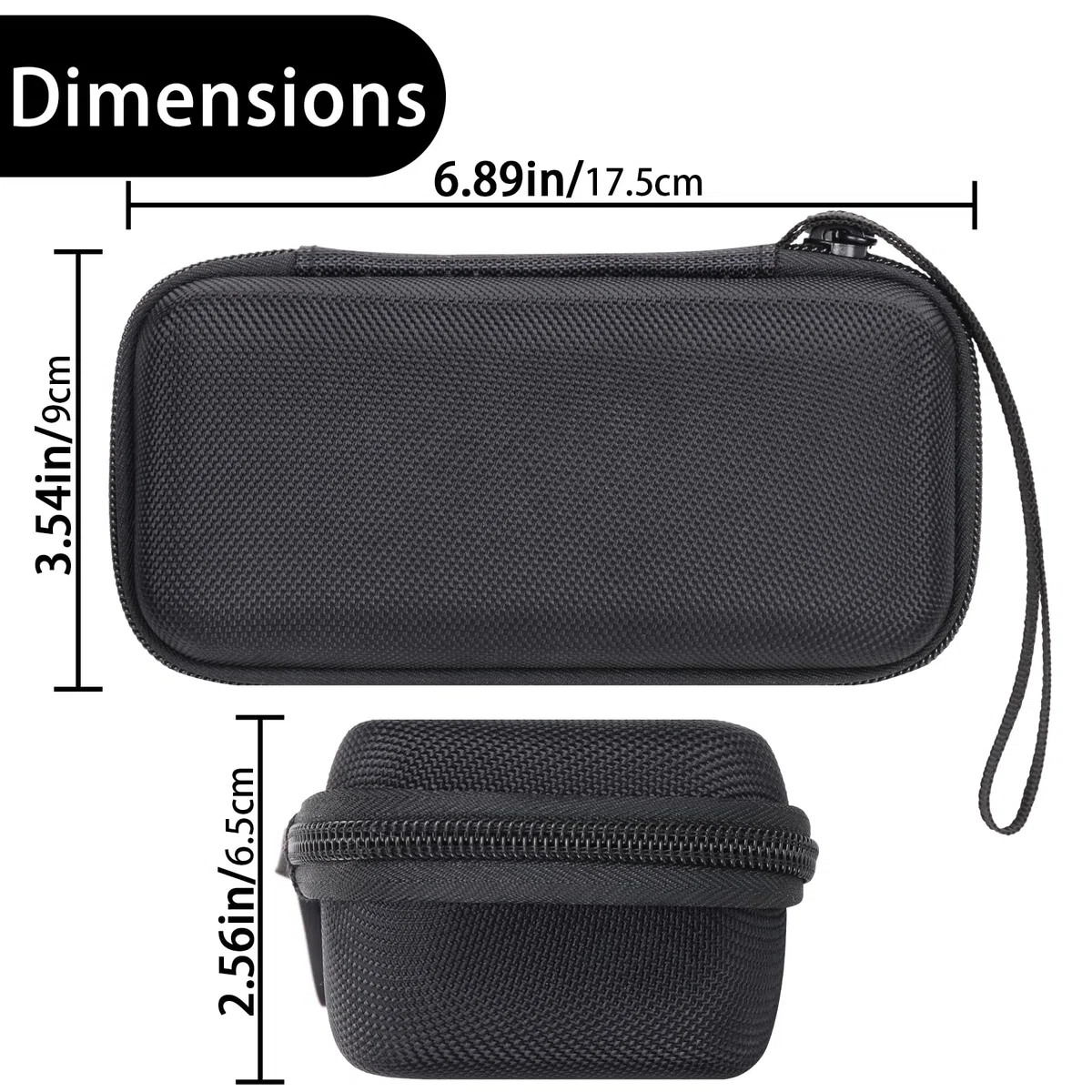 Aenllosi für RØDE Rode Wireless ME/GO gen 3 /GO gen 2 Hartschalen-Tragetasche, Schwarz, nur Tasche