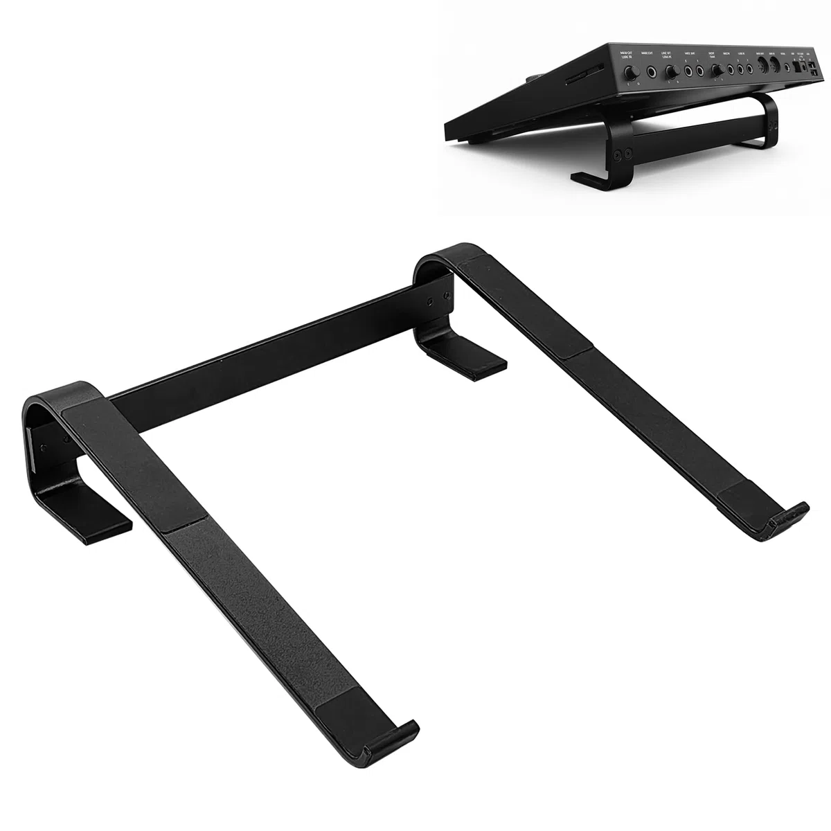 Musiin Aluminium-Drum-Controller-Ständer, tragbarer Kühlständer, kompatibel mit NI Maschine Plus MK3/Ableton Push 3 (schwarz)