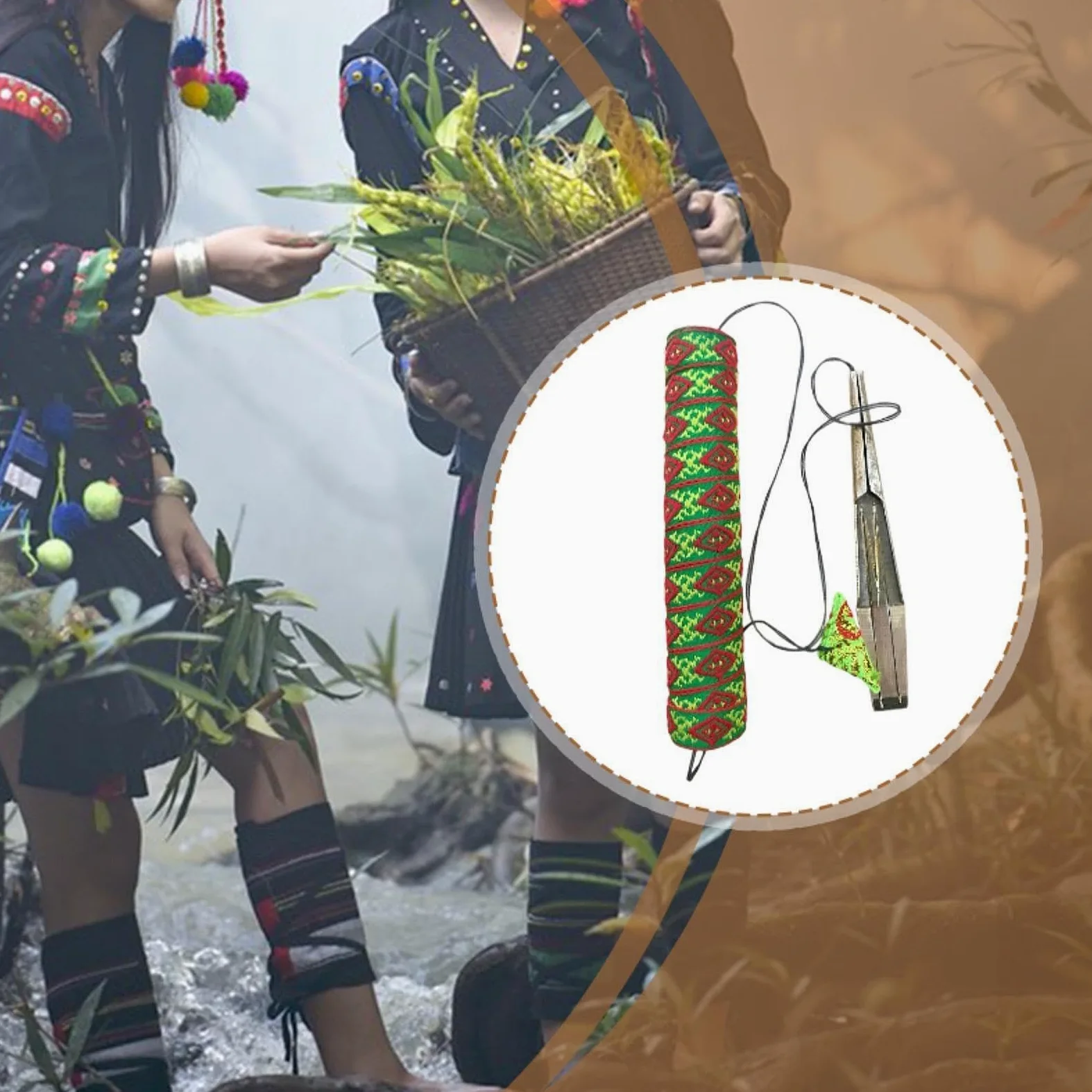 Maultrommel Vietnamesische Jew's Harp Mundinstrument Messing Lips Twanger mit Melodischen Tönen Und Ethno Charme für Erwachsene Sammler Geschenk, Doppelzunge Klein