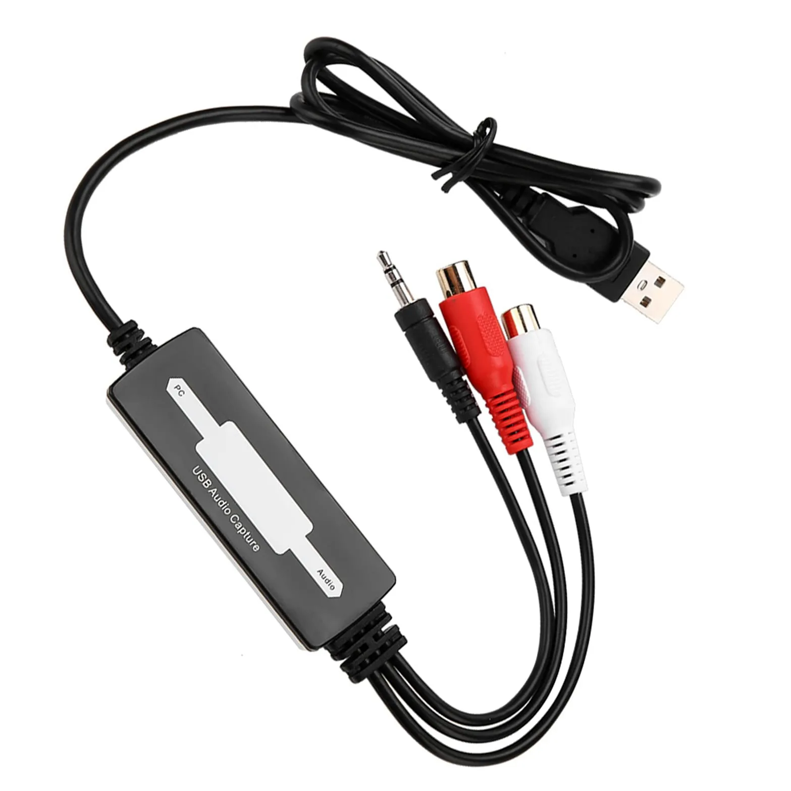 Cryfokt USB-Adapter-Aufnahmegerät Zum Digitalisieren von Musik für Musikbegeisterte