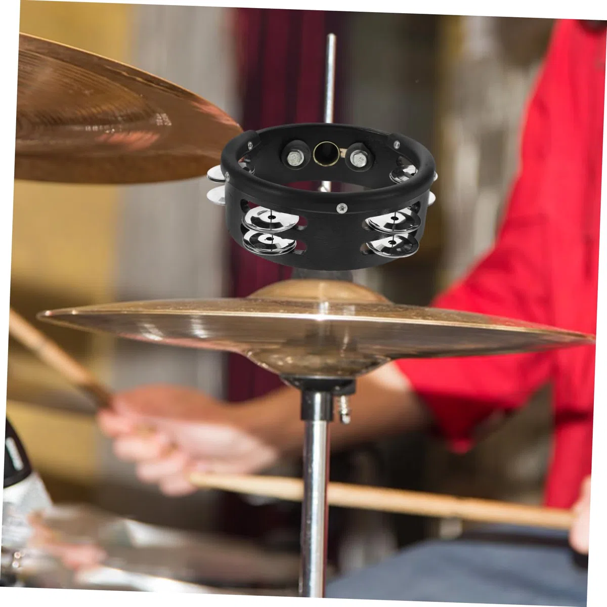 Hi Hat Glocke und Metall mit Rundem 6 Zoll Durchmesser Crisp Tone für Verbessertes Schlagzeug Zubehör bei Musikalischen Auftritten