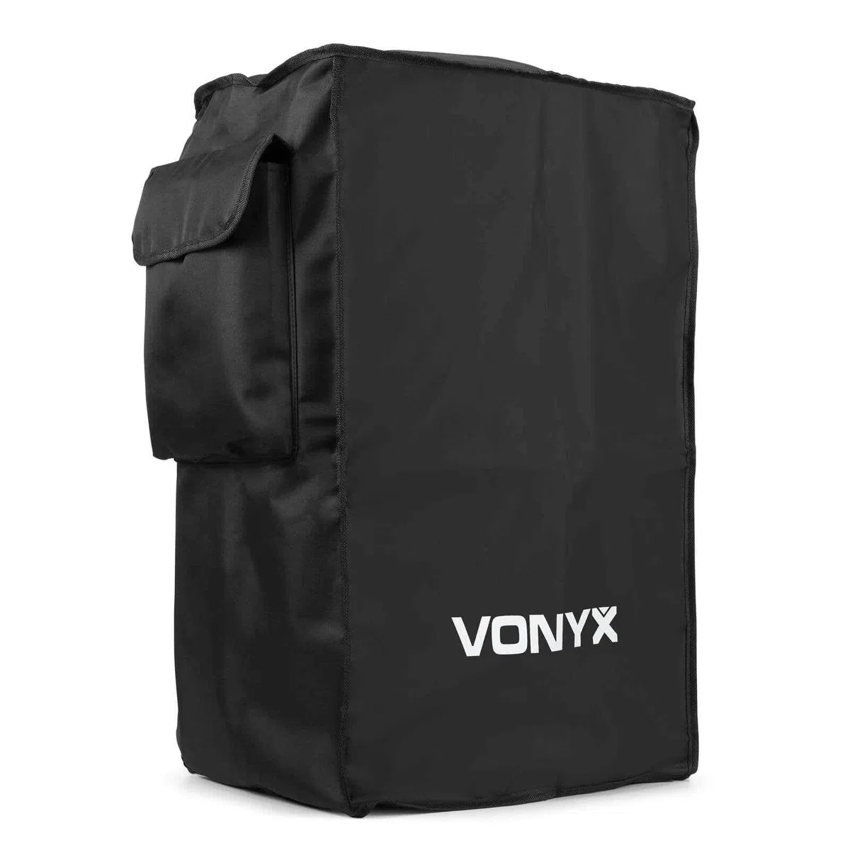 Vonyx SC15 Schutzhülle für Lautsprecher, 30 x 42,5 x 64 cm, PA Lautsprecher Schutzcase mit Seitenfach, Aussparrung klappbar für Trolleygriff, perfekt für 15" Speaker von VSA, AP, SPJ, Schwarz