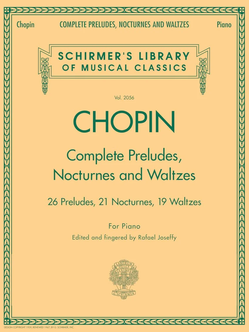 Frédéric Chopin Complete Preludes Nocturnes Waltzes für Klavier | Klaviernoten für Fortgeschrittene Pianisten | Romantisches Piano Songbook | ... Library of Musical Classics, Band 2056)