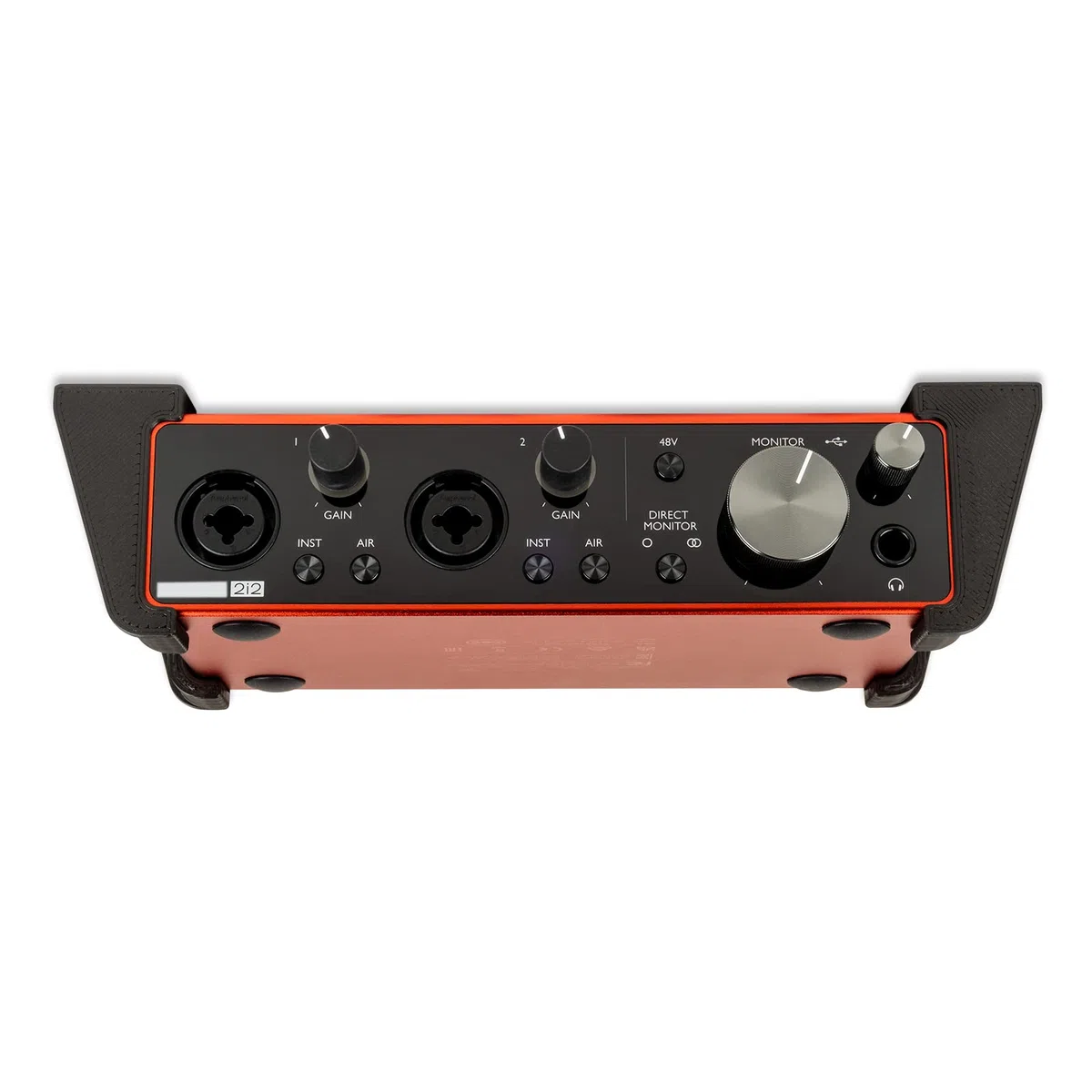 Audio Interface Halterung, Kompatibel mit Focusrite Scarlett 2i2 3. Generation, Robust & Langlebig, Wand- oder Schreibtischmontage, Schwarz