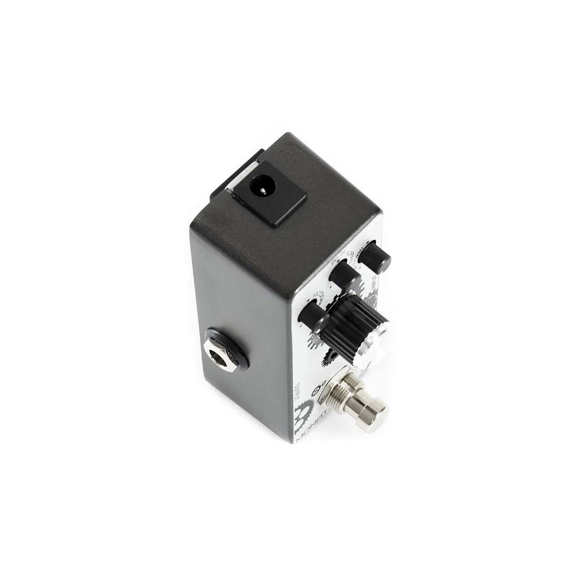 Fame Octaver Effektgerät für Gitarren, Breites Klangspektrum, Monophones Tracking, True-Bypass-Fußschalter, Kompaktes Metallgehäuse, Geeignet für E-Gitarre, Betrieb mit optionalem Netzteil