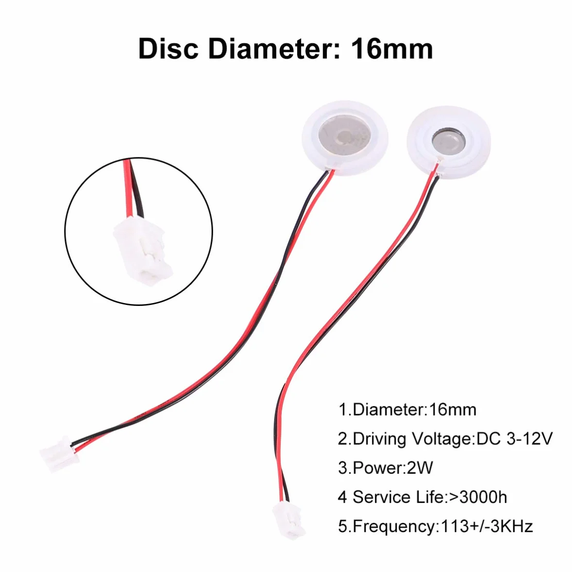 ULTECHNOVO 5 Stück 16mm Ultraschall Nebler Keramikscheiben, Hohe Zerstäubungseffizienz Vernebler Ersatzteile für Luftbefeuchter, mit Dichtungsringen und Steckern für DIY Reparatur