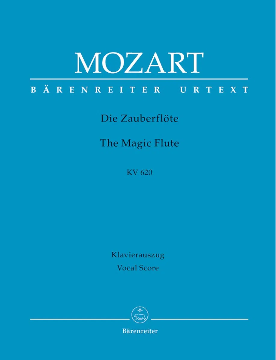Die Zauberflöte KV 620 -Eine deutsche Oper in zwei Aufzügen-. Klavierauszug, Urtextausgabe