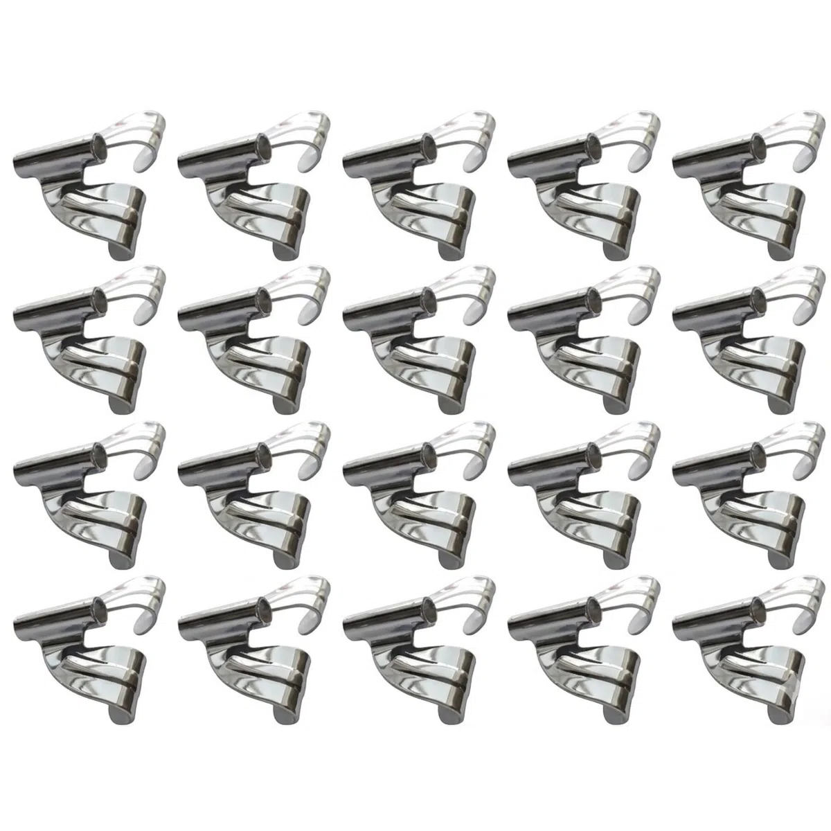 ROSS Percussion Bassdrum-Klauen Vintage Butterfly 20 Pack