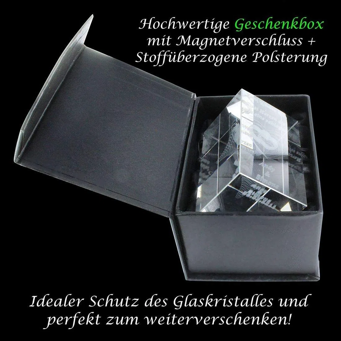 3D Glasquader | Posaune mit Wunschnamen | Blasinstrument | Geschenk für Posaunespieler Musiker Orchester
