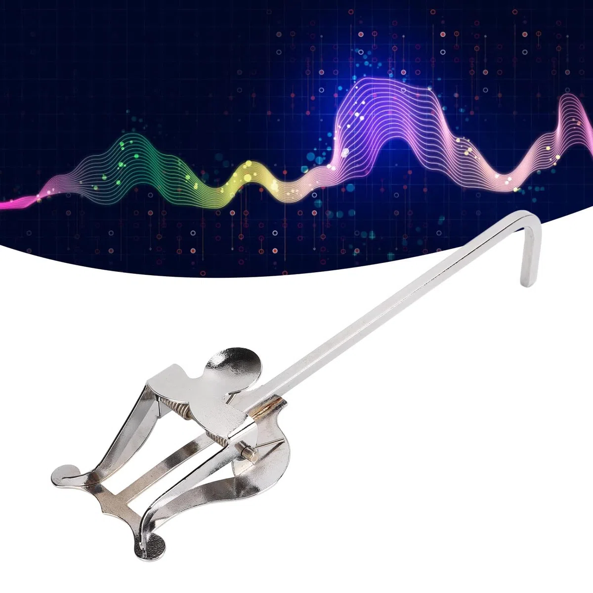 Altsaxophon Notenständer, Metall Blaskapelle Saxophonleier Tragbarer Notenständer Clips Seitenhalter Marschgabel Saxophon Clipständer Musik Leierhalter Notenleier Halter für Musikblatt Marching Band