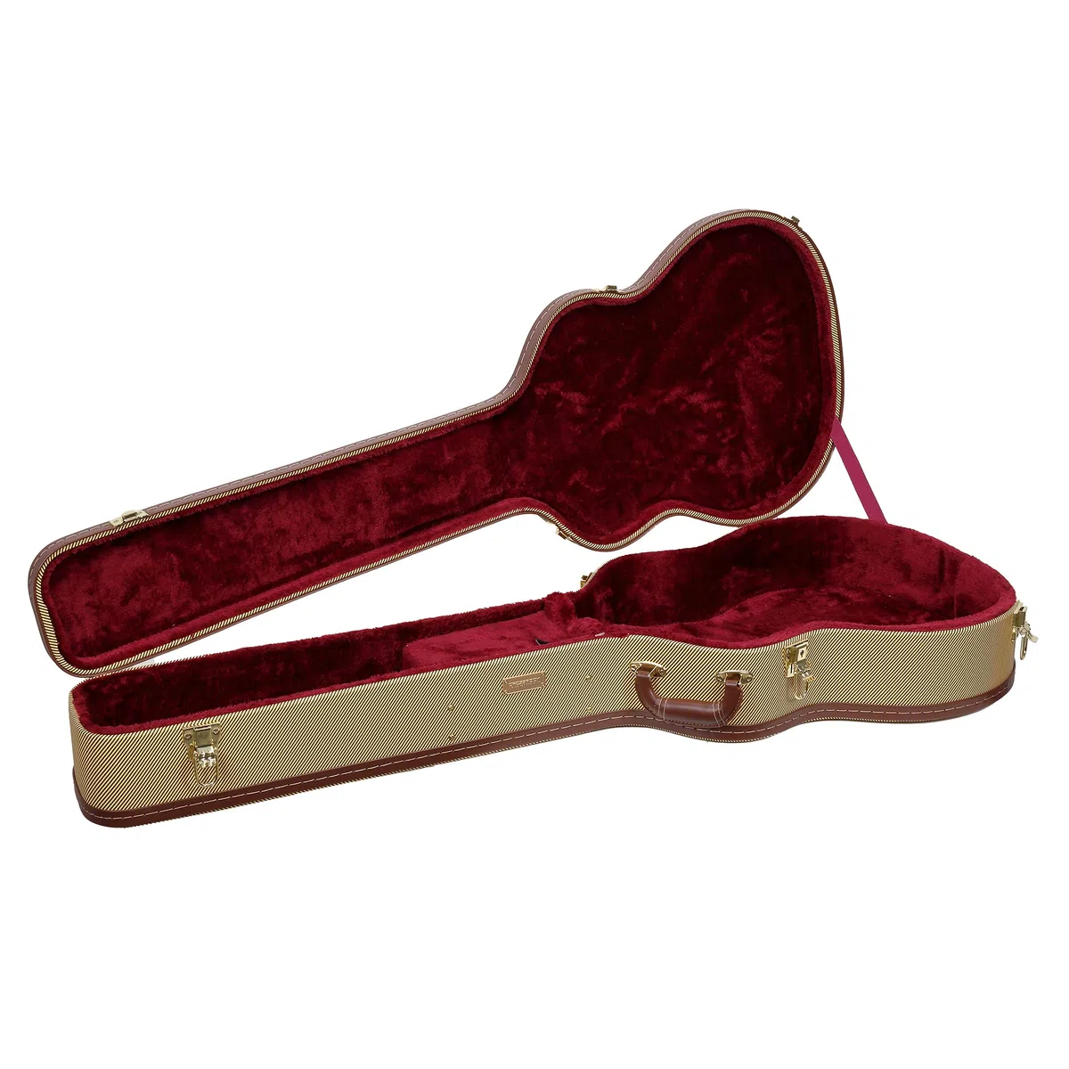 Crossrock Étui en Bois Pour guitares Basses acoustiques, vinyle Tweed (CRW620ABTW)
