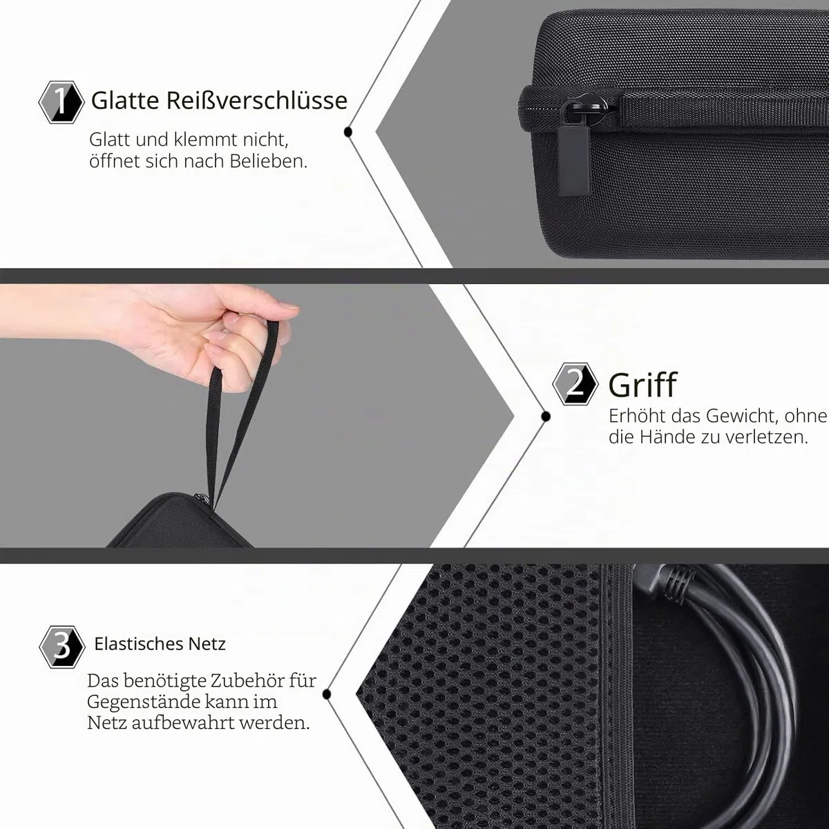 co2CREA Harte Reiseschutzhülle Etui Tasche für Xvive U4 U4R Wireless In Ear Monitor System Professionelles IEM-System Receiver,Nur hülle