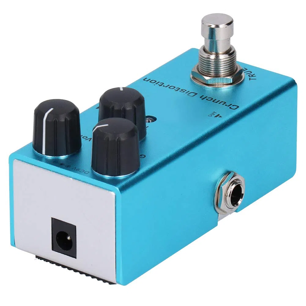 Alomejor E-Gitarren-Effektpedal, Crunch Distortion mit True Bypass, Einstellbarer Tonlautstärke für Klassischen Rock-Sound