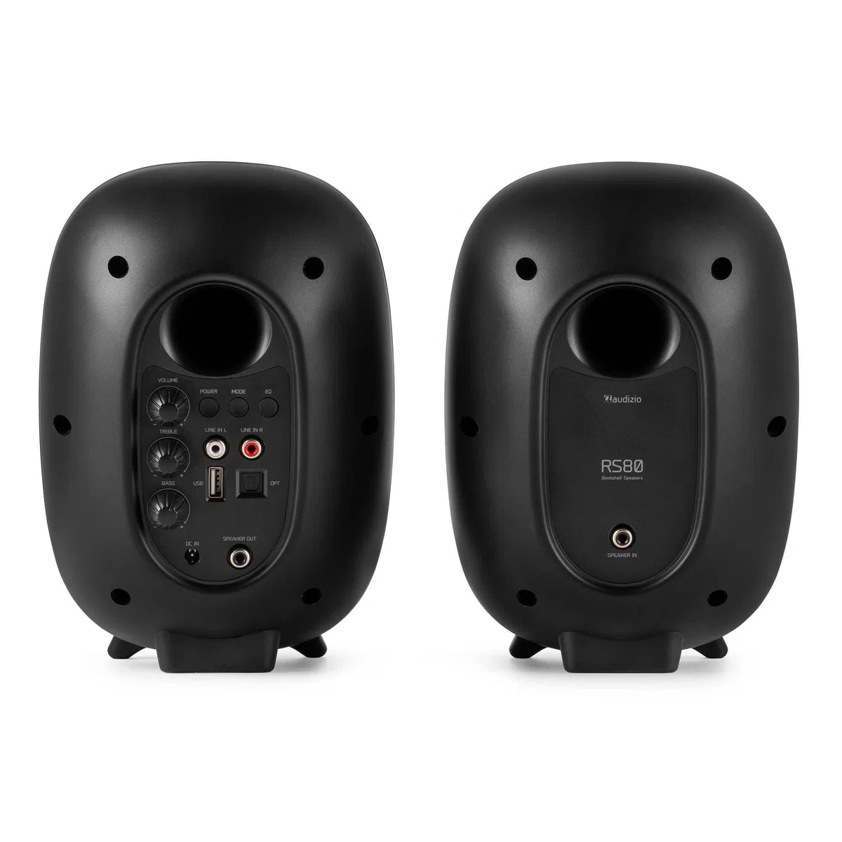 Audizio RS80 Aktiv Regallautsprecher - 160 Watt, 4" Woofer & 1" Tweeter, Bluetooth 5.0, Studio Monitor Lautsprecher, 40Hz-20kHz, PC Speaker, DJ Boxen für Desktop, Aktivboxen, Stereo Speaker