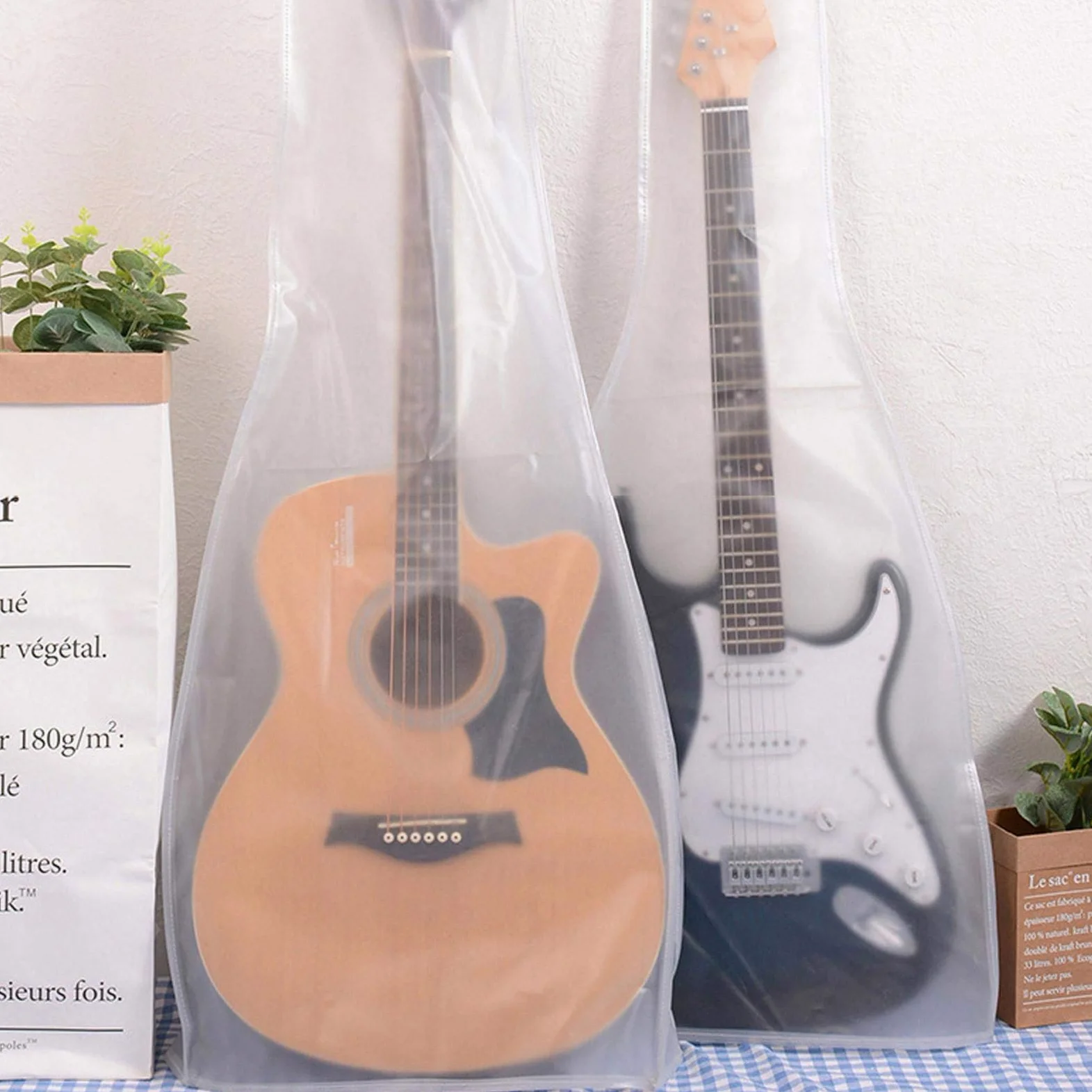 Staubschutzhülle für Gitarre, Staubschutz, für E-Gitarre, Tasche, Staubschutz, waschbar, Staubschutz, für Folk-Gitarre und E-Gitarre