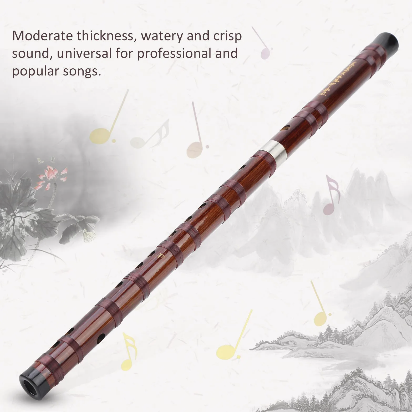 Bambusflöte Dizi, handgemachtes traditionelles chinesisches Musikinstrument Key F, für beliebte professionelle Lieder(Key of F)