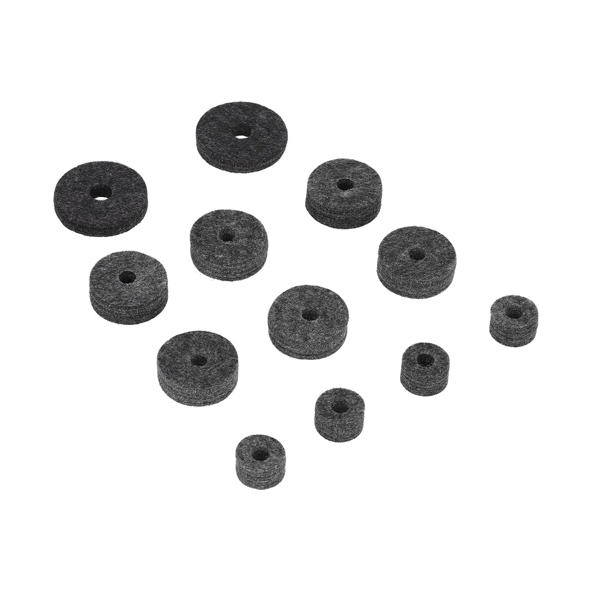 Schlagzeug-Set aus Filz, praktische Standardgröße Enthält 23-teilige Becken-Filz-Sets für Boom-Ständer für die meisten Schlagzeug-Sets