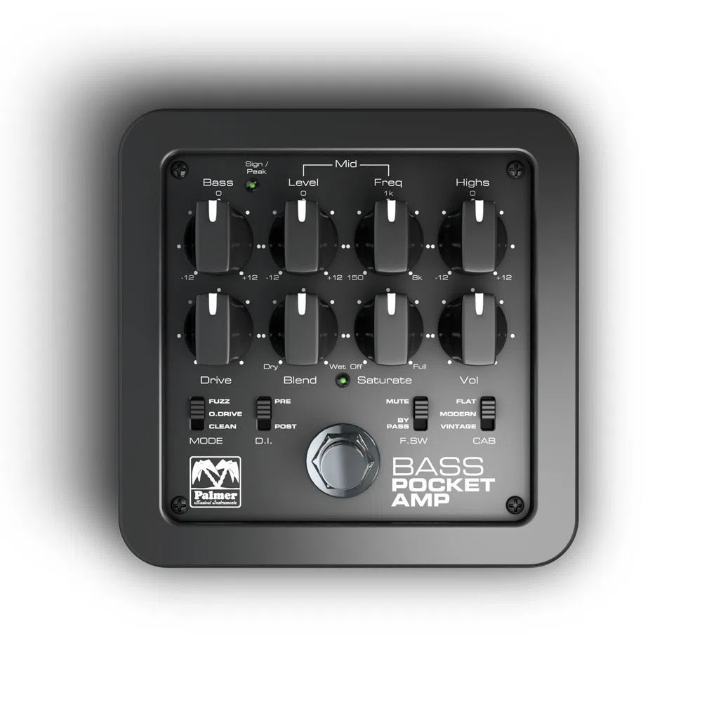 Palmer Pocket AMP BASS Tragbarer Bass-Vorverstärker (Pepbass)
