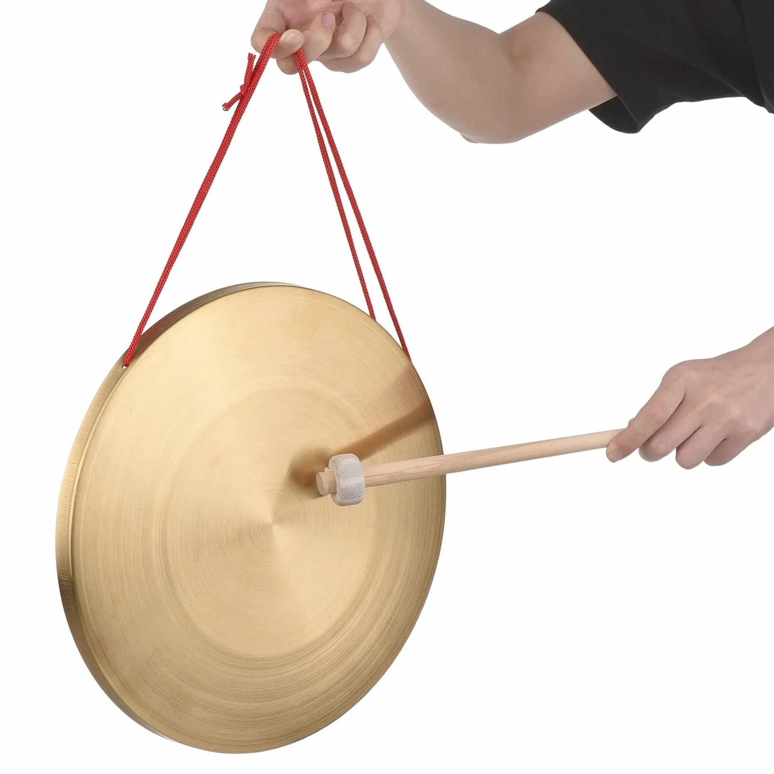 32 cm Hand Gong Cymbals Messing Kupfer Gong Chapel Opera Percussion Instrument Mit Rundspiel Hammer