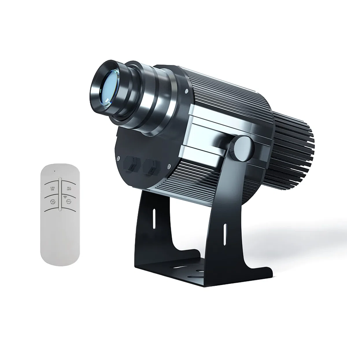 50W GOBO Logo Projector - GO -Projektor, einschließlich maßgefertigter Gobos für Hotel Car Wash Company Store Hochzeit Werbung im Freien im Freien,Schwarz