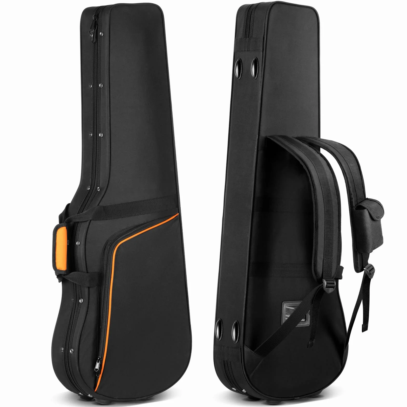 CAHAYA E-Gitarren-Koffer Hardshell 25 mm Dicke Polsterung Wasserdichtes PU-Design Einfache Reinigung, geeignet für 40 Zoll E-Gitarre CY0300