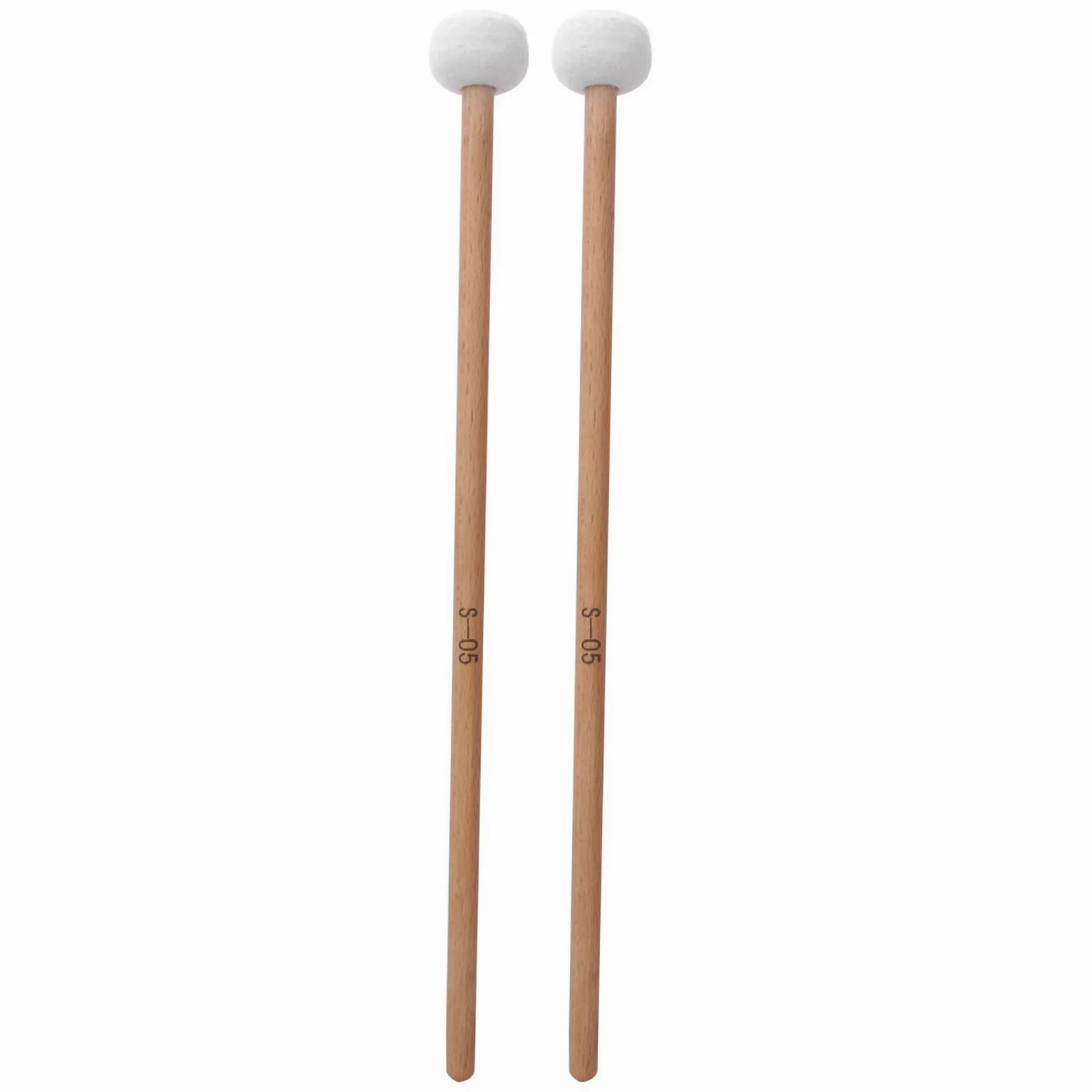 Drum Mallets Sticks 2Pet Mallet Percussion Drum Mallet Hammer fieltro blanco Timpani - Accesorios para instrumentos musicales