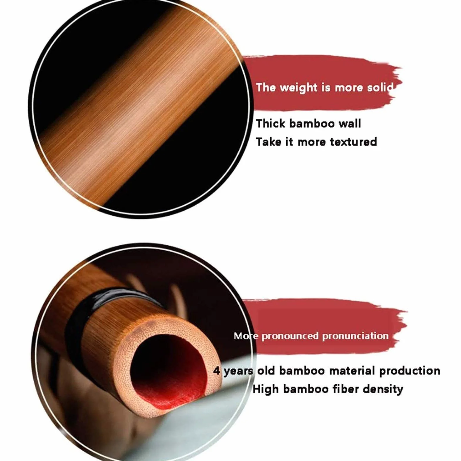 Anfänger Loch Flöte, japanischen Shakuhachi Tang Professional Spielen Acht-Loch G Key F Key alte Art männliche und weibliche Musikinstrumente (Size : G)